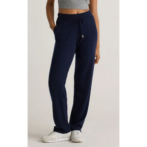 Quince Cashmere Straight Leg Pants Navy Small NWT